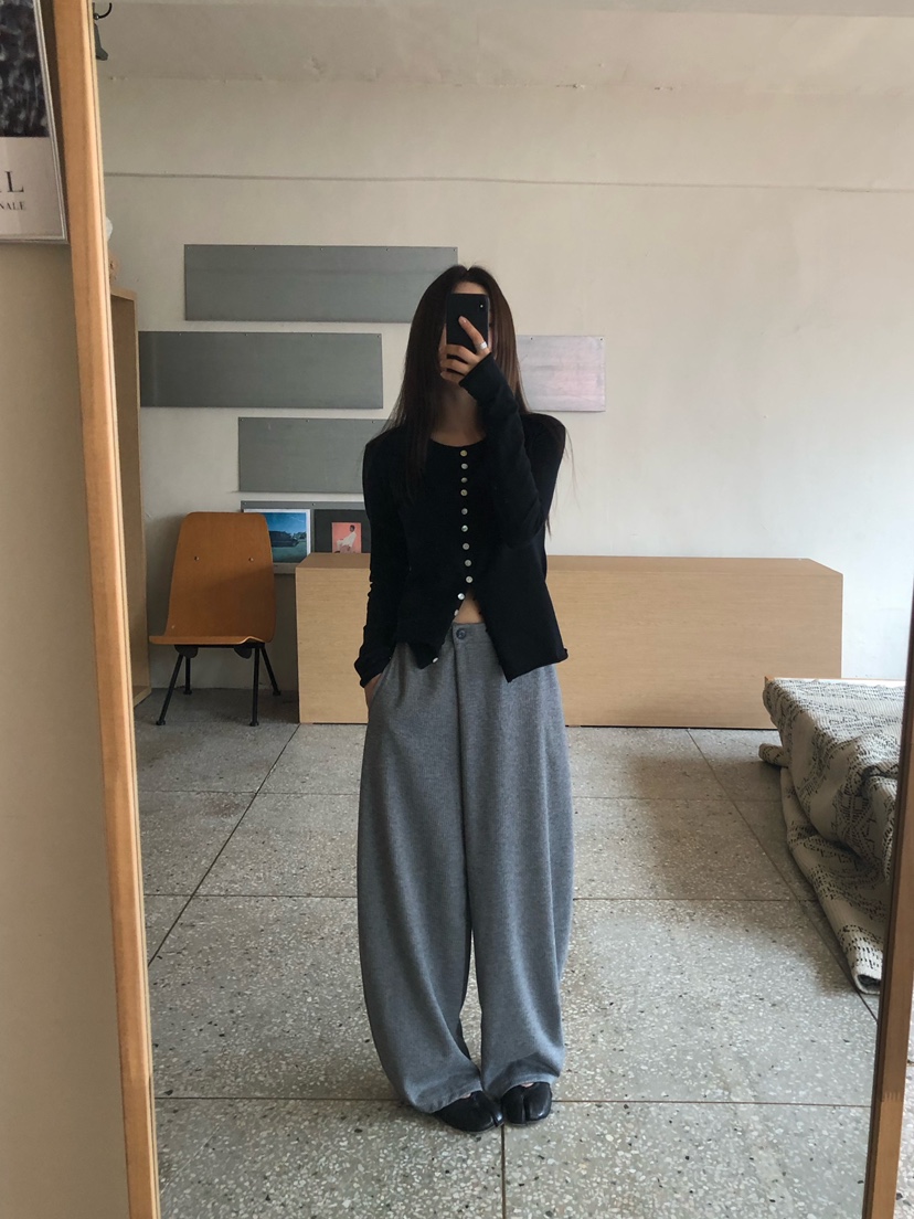 ONDO-P韓國直郵女裝新品推薦時尚真品熱賣休閑長袖T恤紐扣ONDO-P長袖T恤