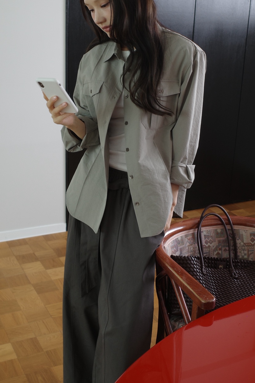 KERRY東大門代購女裝新款真品職業推薦休閑襯衫蕾絲衫口袋KERRY襯衫/蕾絲衫