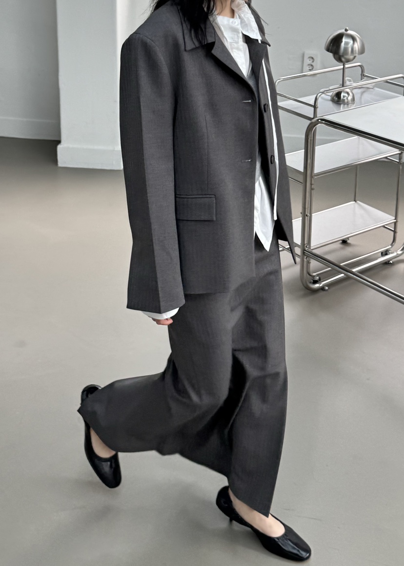 LE ETOILE東大門實拍女士新品熱賣時尚推薦西裝西服人字紋Le etoile西裝/西服
