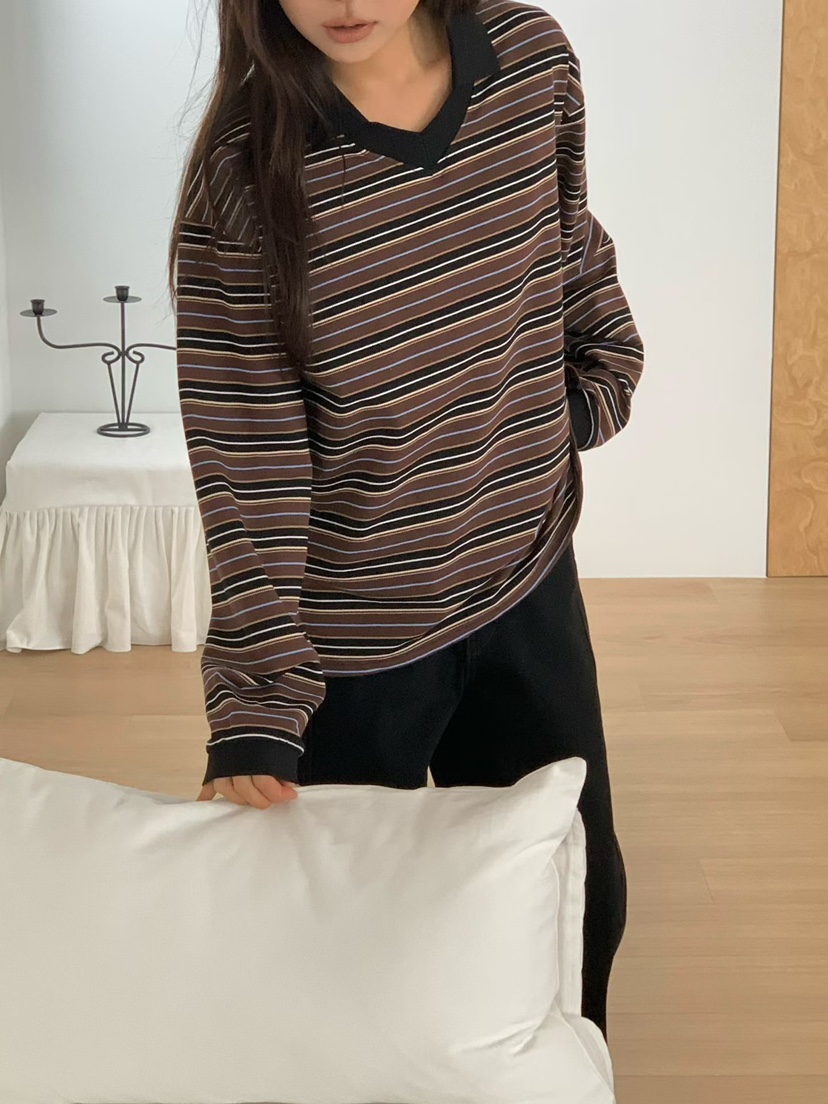 BINUS東大門直郵女士新款職業真品熱賣時尚推薦休閑長袖T恤BINUS長袖T恤