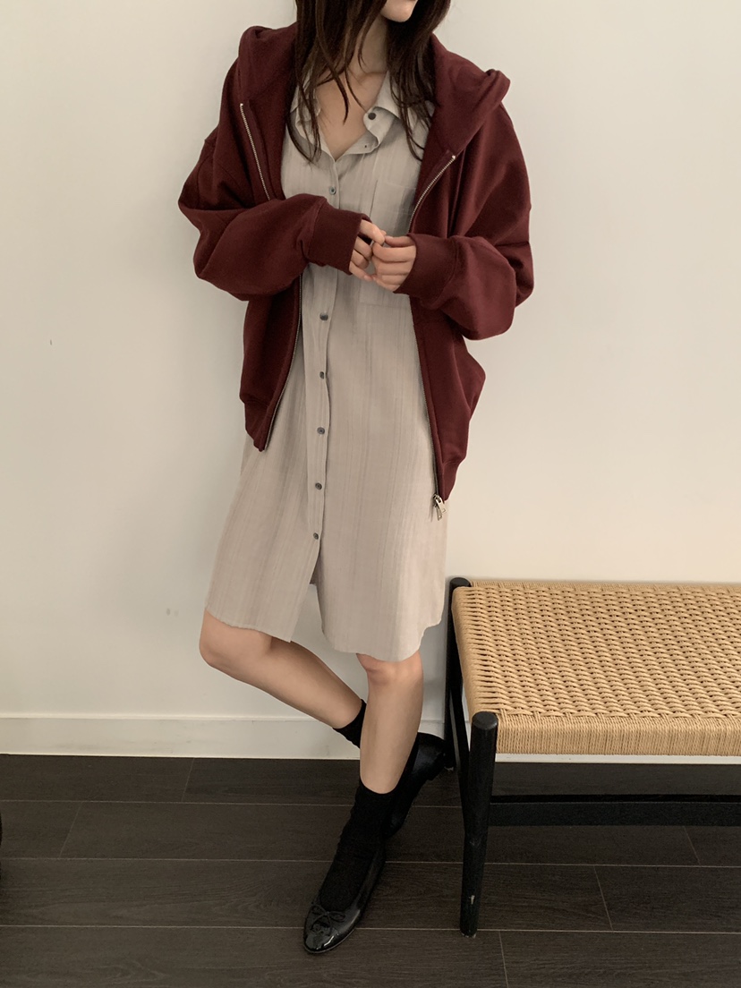 ATHEA韓國代購女裝新品時尚休閑真品人氣熱賣夾克連帽拉鏈衫ATHEA夾克圖色2