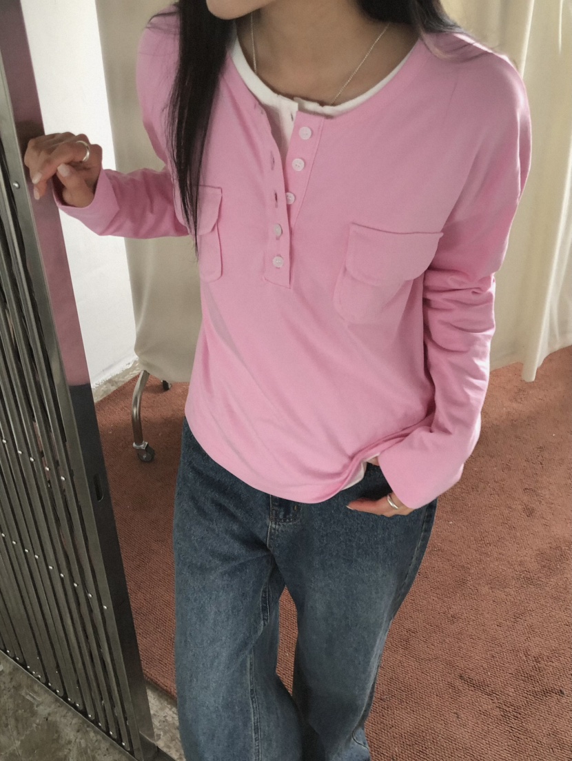 MOSMOS東大門代購女裝新品真品休閑職業時尚推薦人氣長袖T恤MOSMOS長袖T恤