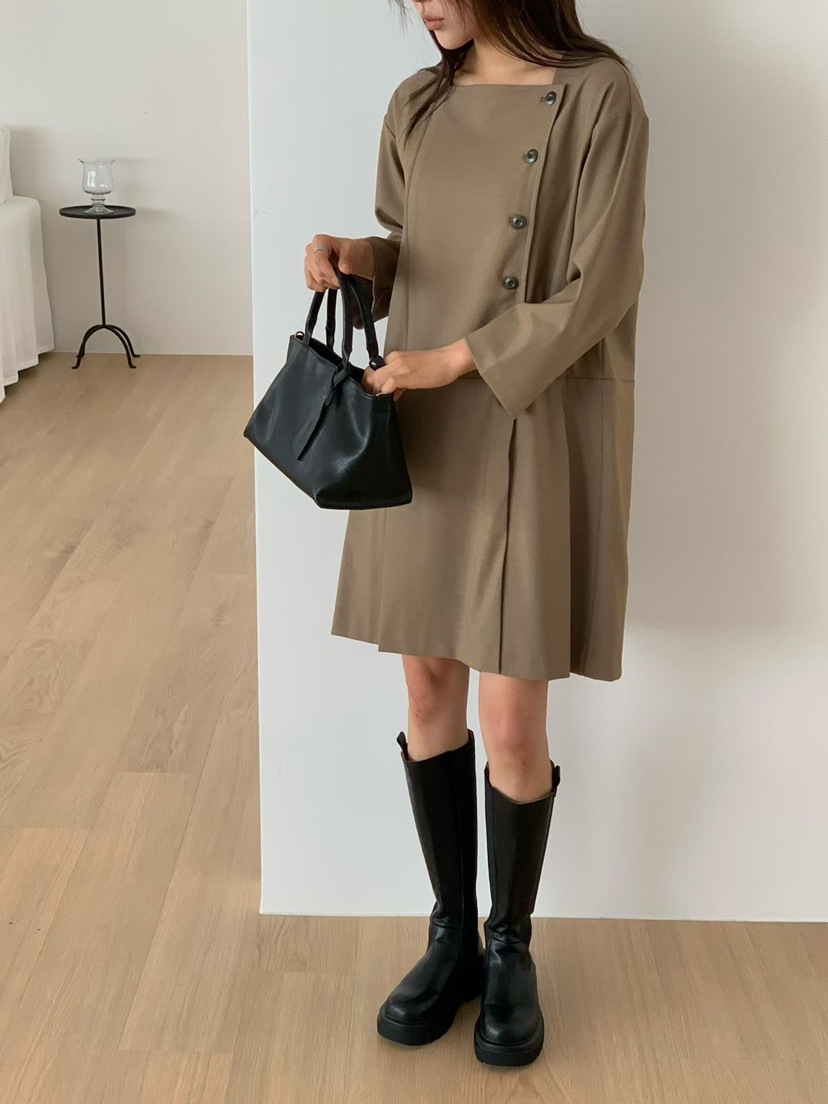 BINUS東大門直郵女裝新款真品推薦時尚熱賣休閑職業連衣裙BINUS連衣裙