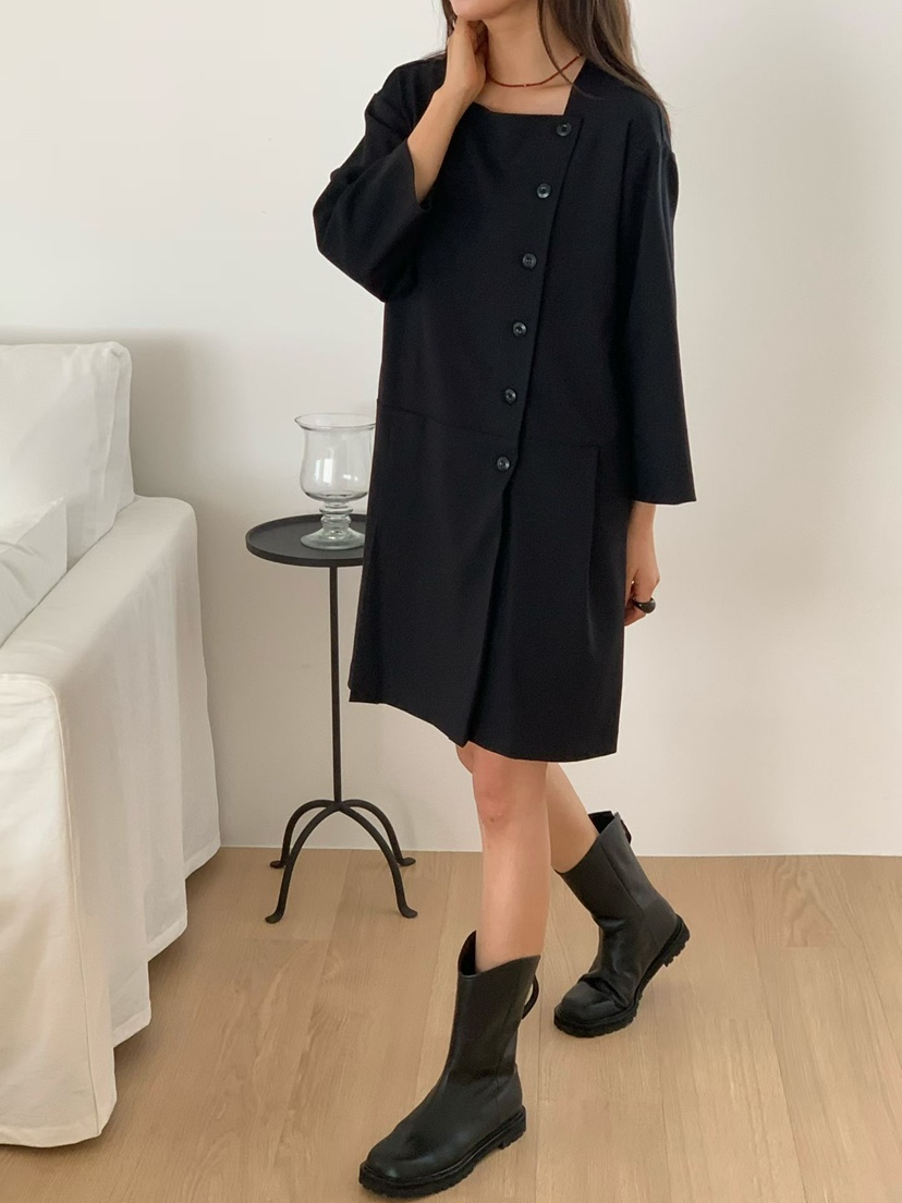 BINUS東大門直郵女裝新款真品推薦時尚熱賣休閑職業連衣裙BINUS連衣裙