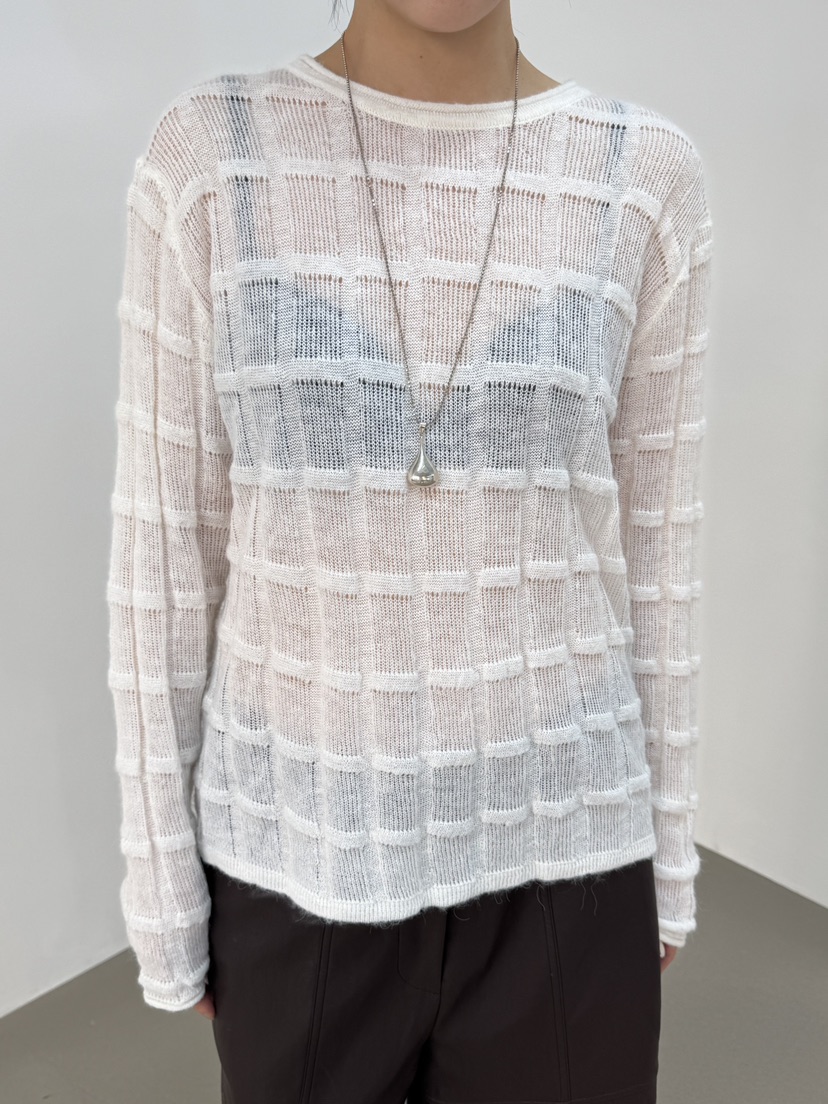 LE ETOILE韓國直郵女裝新款推薦休閑職業真品針織衫透明Le etoile針織衫圖色2