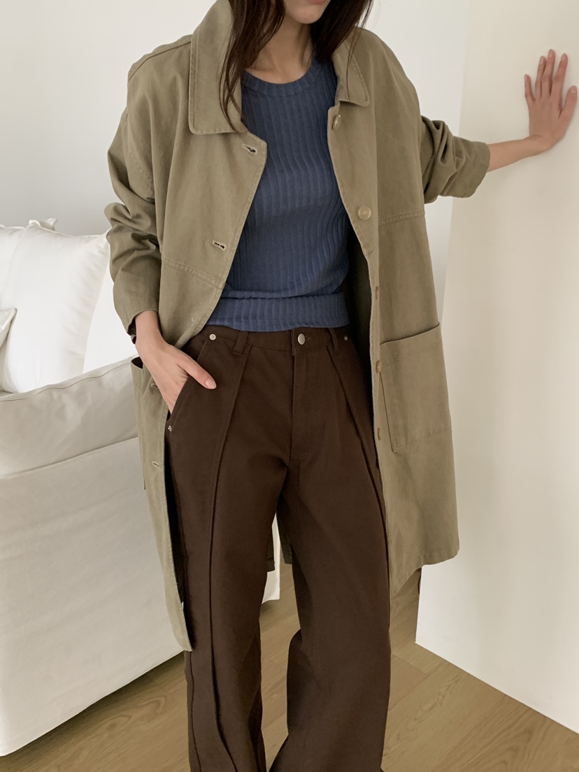 ATHEA東大門代購女士新款推薦時尚真品休閑中長款大衣水洗ATHEA中長款大衣
