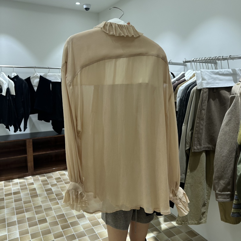 MYNAMEIS/AIME HOPE MAKE東大門代購女士新款熱賣襯衫蕾絲衫褶邊MYNAMEIS/AIME HOPE MAKE襯衫/蕾絲衫