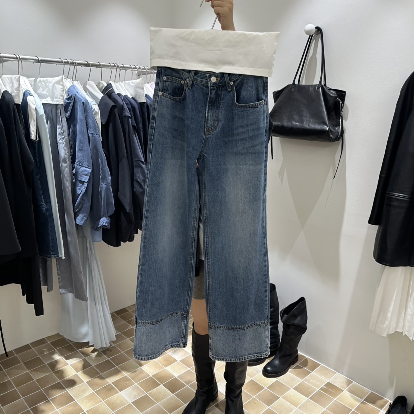 MYNAMEIS/AIME HOPE MAKE韓國直郵女士新品時尚牛仔褲MYNAMEIS/AIME HOPE MAKE牛仔褲圖色1