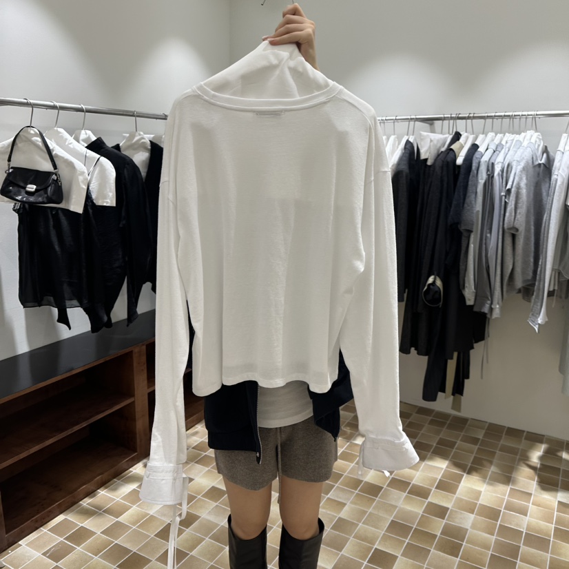 MYNAMEIS/AIME HOPE MAKE韓國直郵女士新品職業長袖T恤絲綢MYNAMEIS/AIME HOPE MAKE長袖T恤