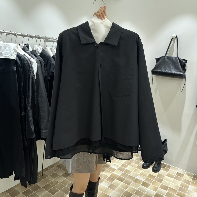 MYNAMEIS/AIME HOPE MAKE韓國直郵女裝新品時尚襯衫蕾絲衫雙層MYNAMEIS/AIME HOPE MAKE襯衫/蕾絲衫圖色2