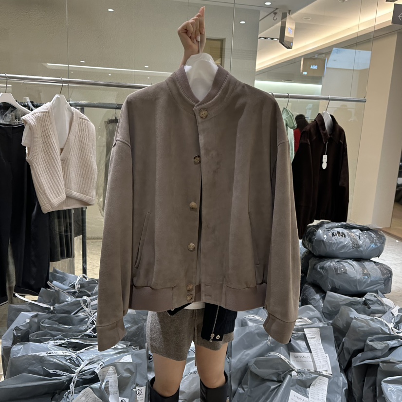 MYNAMEIS/AIME HOPE MAKE韓國直郵女裝新品時尚夾克麂皮MYNAMEIS/AIME HOPE MAKE夾克圖色2