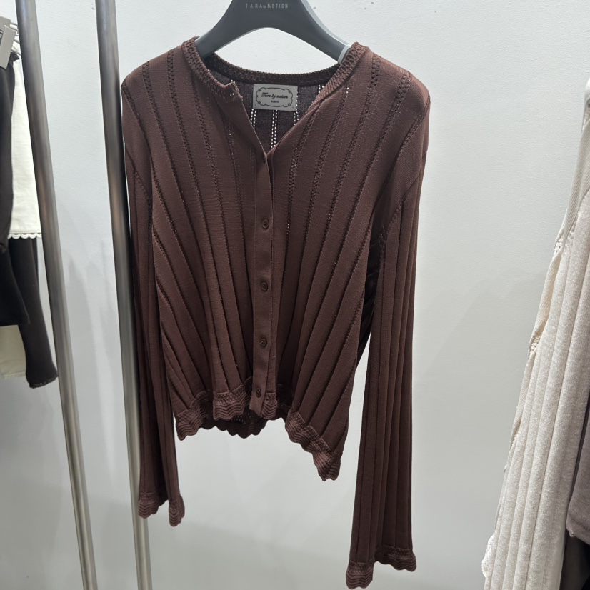 TARABY MOTION韓國直郵女裝新款休閑真品長袖T恤套裝褶皺TARABY MOTION長袖T恤圖色2
