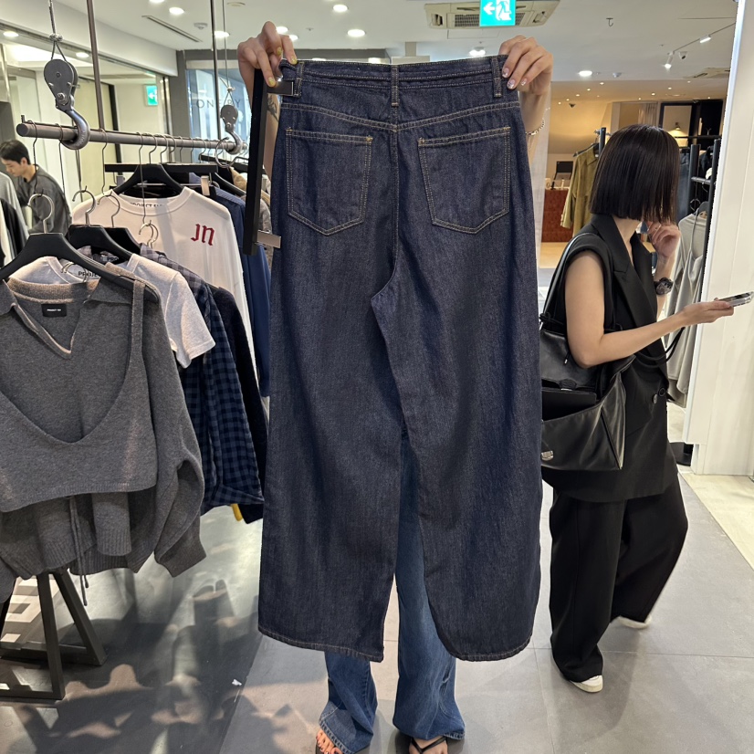 ELF-L韓國代購女士新品人氣真品時尚休閑推薦牛仔褲抽繩PROJECT ELF牛仔褲