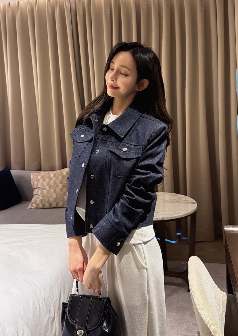 CLOTH韓國代購女士新品推薦時尚真品人氣休閑熱賣夾克珍珠CLOTH夾克