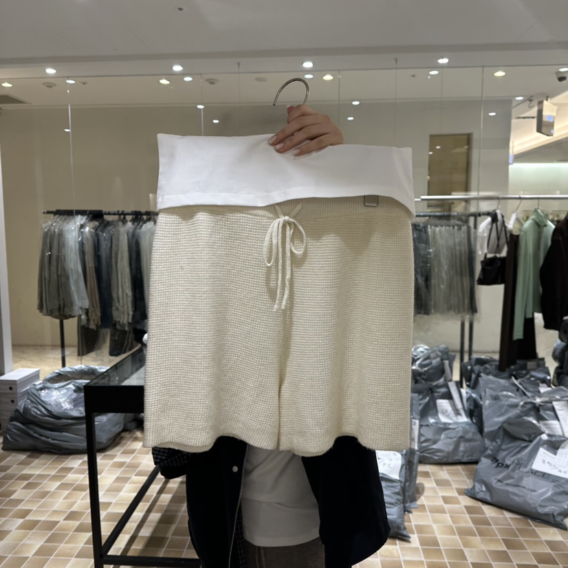 MYNAMEIS/AIME HOPE MAKE韓國直郵女士新款真品短褲華夫格針織褲MYNAMEIS/AIME HOPE MAKE短褲圖色1