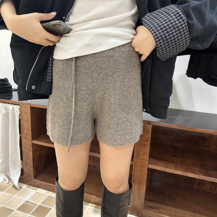 MYNAMEIS/AIME HOPE MAKE韓國直郵女士新款真品短褲華夫格針織褲MYNAMEIS/AIME HOPE MAKE短褲圖色3