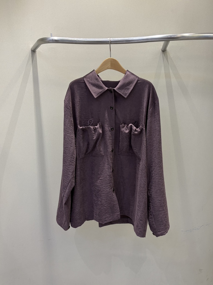 베슬韓國代購女士新品推薦人氣熱賣真品襯衫蕾絲衫絨面革VESL襯衫/蕾絲衫圖色2