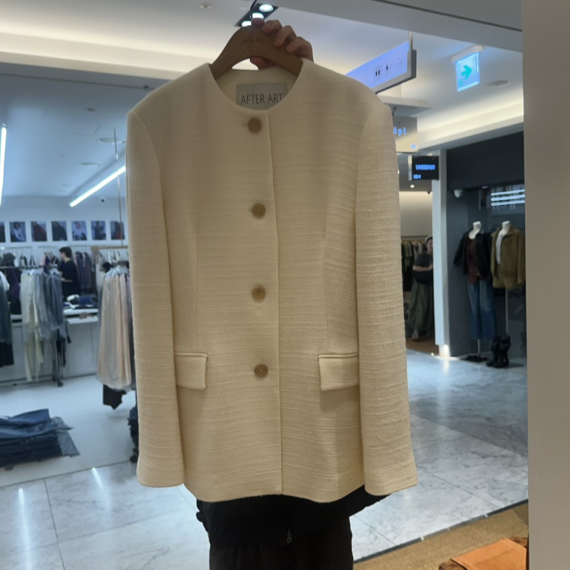 AFTER ART東大門直郵女士新品推薦熱賣真品休閑夾克粗花呢AFTER ART夾克圖色1