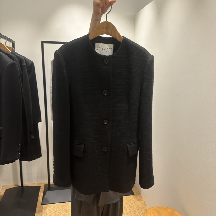 AFTER ART東大門直郵女士新品推薦熱賣真品休閑夾克粗花呢AFTER ART夾克圖色2