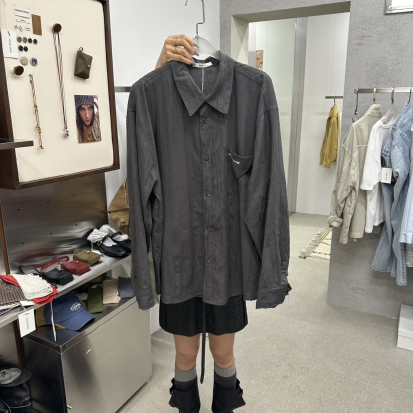 WEARABLE-L東大門直郵女士新款推薦職業人氣襯衫蕾絲衫波紋WEARABLE襯衫/蕾絲衫圖色3