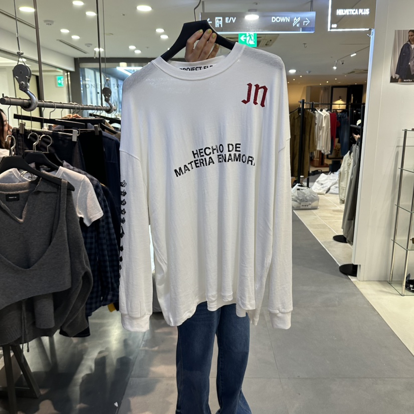 ELF-L東大門代購女士新品熱賣推薦人氣休閑時尚真品長袖T恤PROJECT ELF長袖T恤圖色1