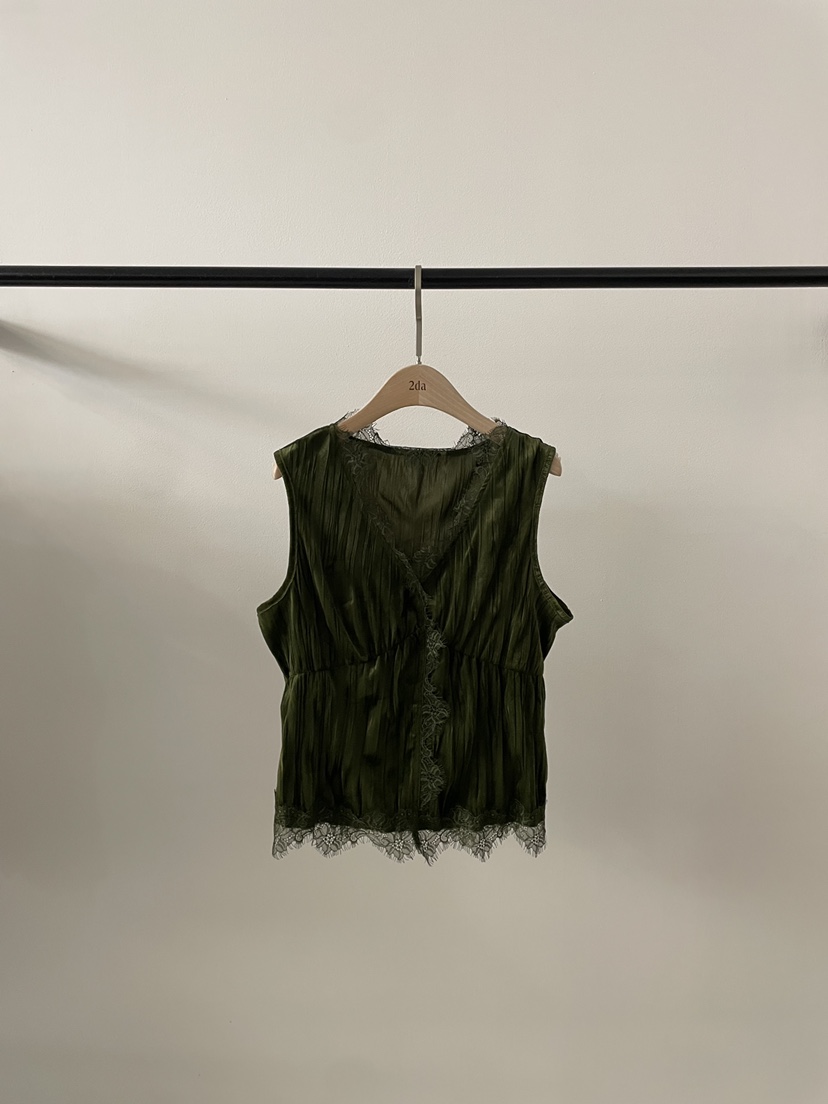 2DA/DARIMI-P東大門直郵女士新品推薦熱賣人氣吊帶背心2DA/DARIMI-P吊帶/背心圖色2墨綠
