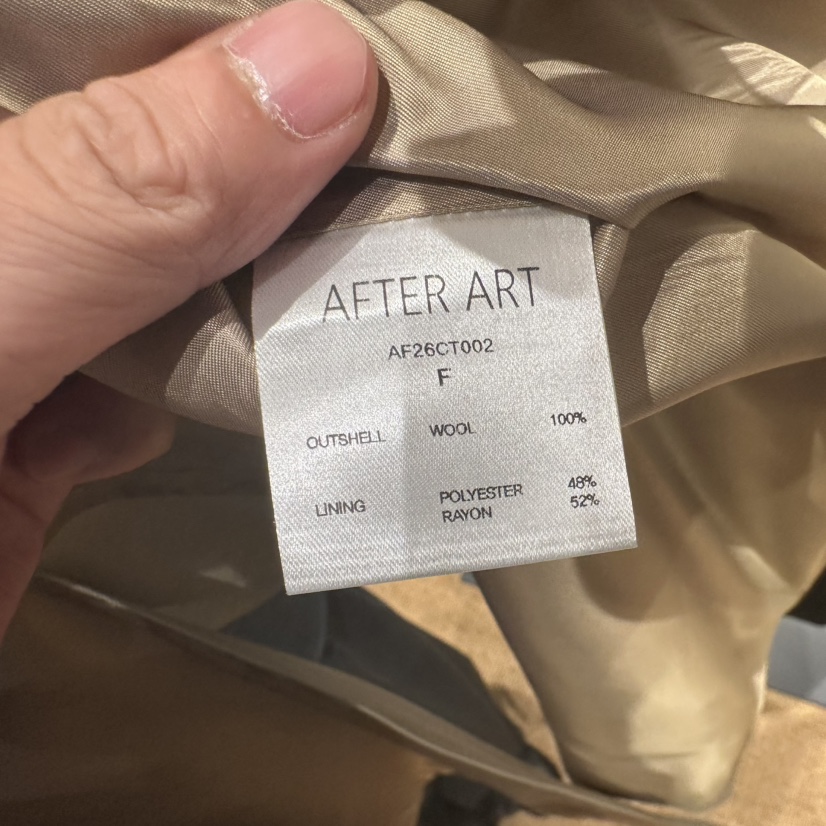 AFTER ART東大門直郵女裝新品人氣推薦休閑熱賣長款風衣AFTER ART長款風衣