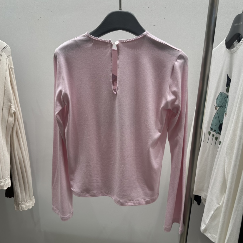TARABY MOTION韓國直郵女士新品真品推薦人氣長袖T恤絲帶TARABY MOTION長袖T恤