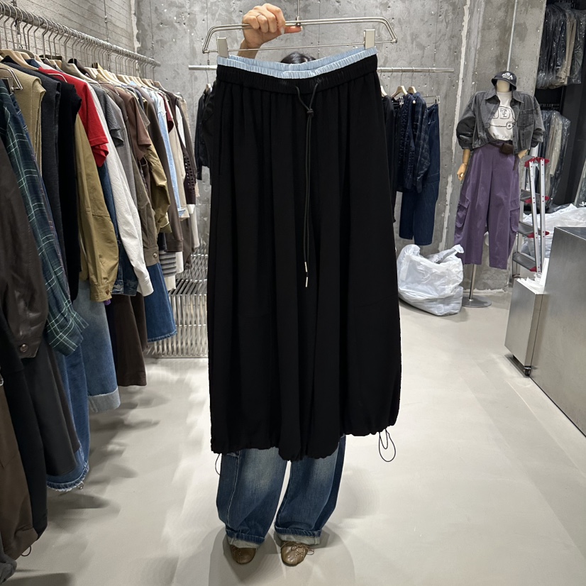 JUNI韓國代購女裝新品休閑真品人氣熱賣推薦休閑褲毛圈布my juni休閑褲圖色3