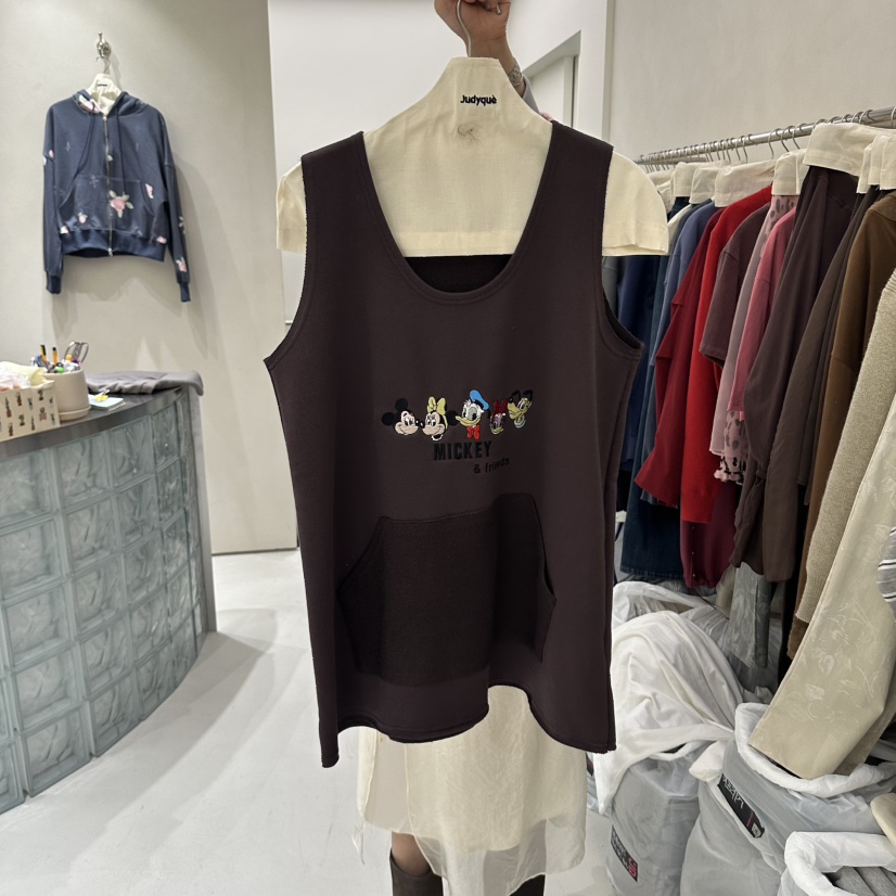 JUDYQUE韓國代購女士新款時尚熱賣人氣真品推薦休閑吊帶背心JUDYQUE吊帶/背心圖色2