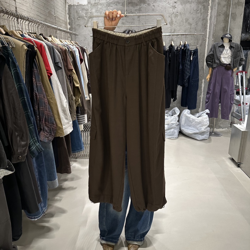 JUNI韓國直郵女裝新品時尚真品人氣休閑推薦熱賣休閑褲my juni休閑褲圖色2棕色