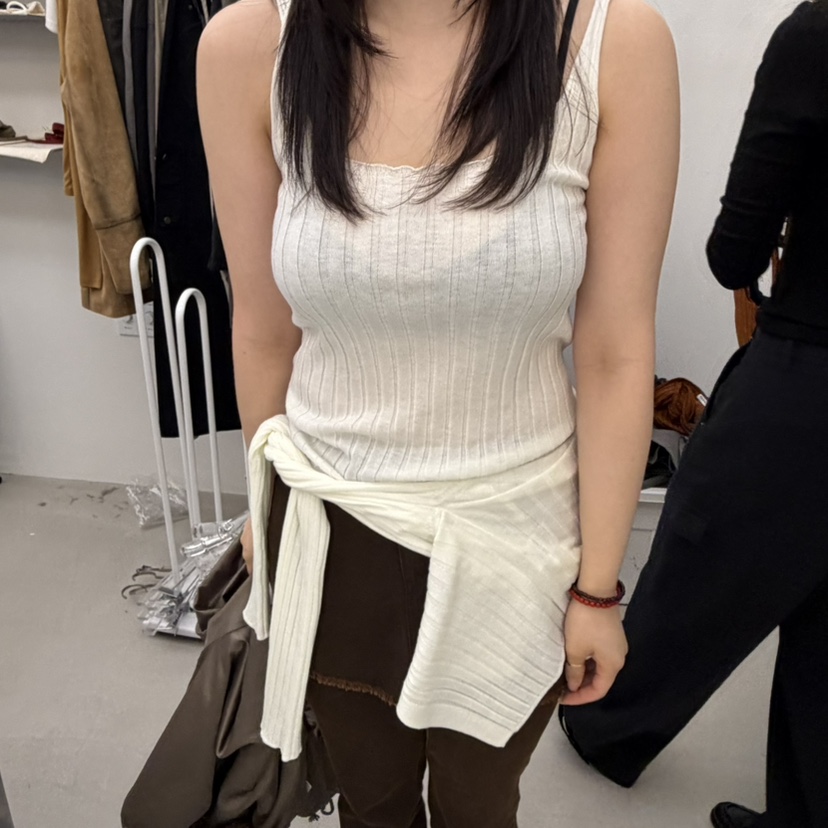 PADO韓國代購女士新款時尚真品推薦人氣休閑吊帶背心波紋PADO吊帶/背心圖色4
