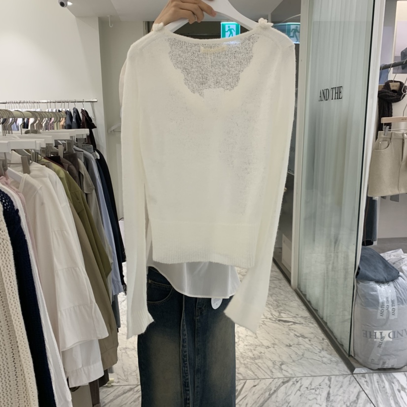 VENIR-A韓國代購女士新品熱賣時尚人氣真品休閑推薦針織衫VENIR-A針織衫