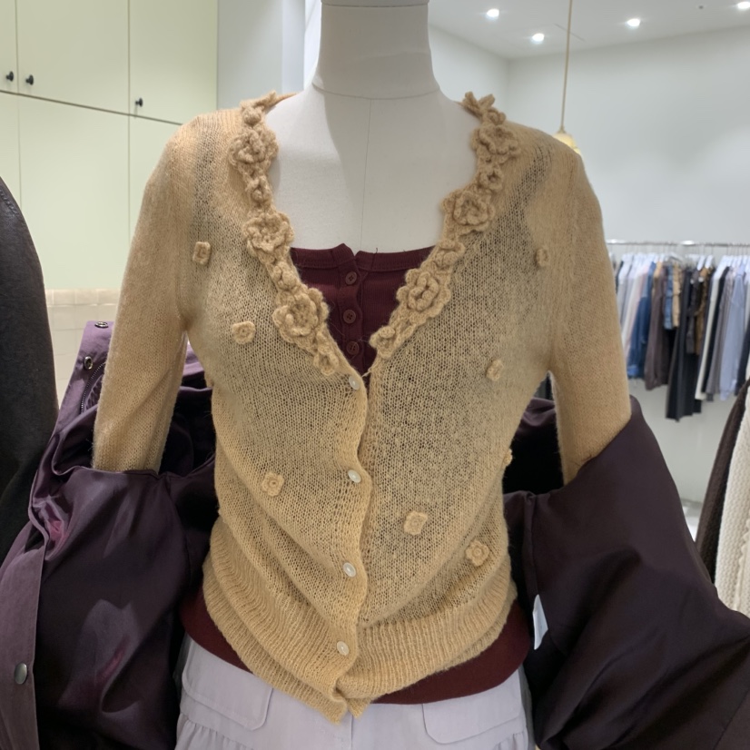 VENIR-A韓國代購女士新品熱賣時尚人氣真品休閑推薦針織衫VENIR-A針織衫圖色3