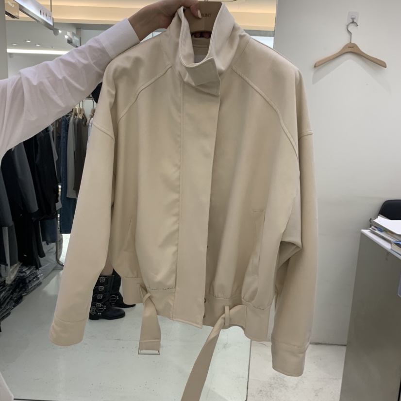 FLAUNT韓國代購女士新品熱賣推薦真品人氣夾克絨面革翻領FLAUNT夾克圖色1