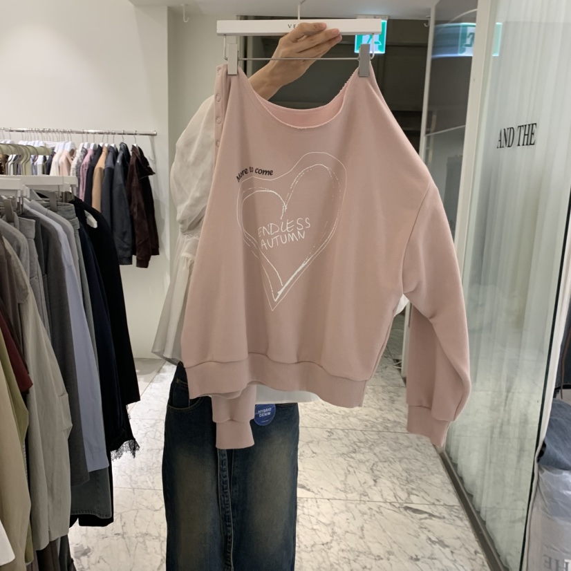 VENIR-A東大門代購女士新款推薦時尚真品休閑熱賣長袖T恤VENIR-A長袖T恤圖色1