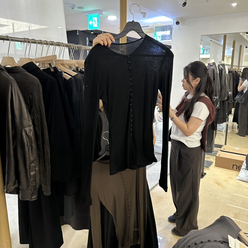 KOIVUE韓國直郵女士新品人氣真品時尚熱賣休閑推薦長袖T恤KOIVUE長袖T恤圖色3黑
