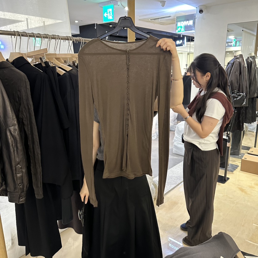 KOIVUE韓國直郵女士新品人氣真品時尚熱賣休閑推薦長袖T恤KOIVUE長袖T恤圖色4