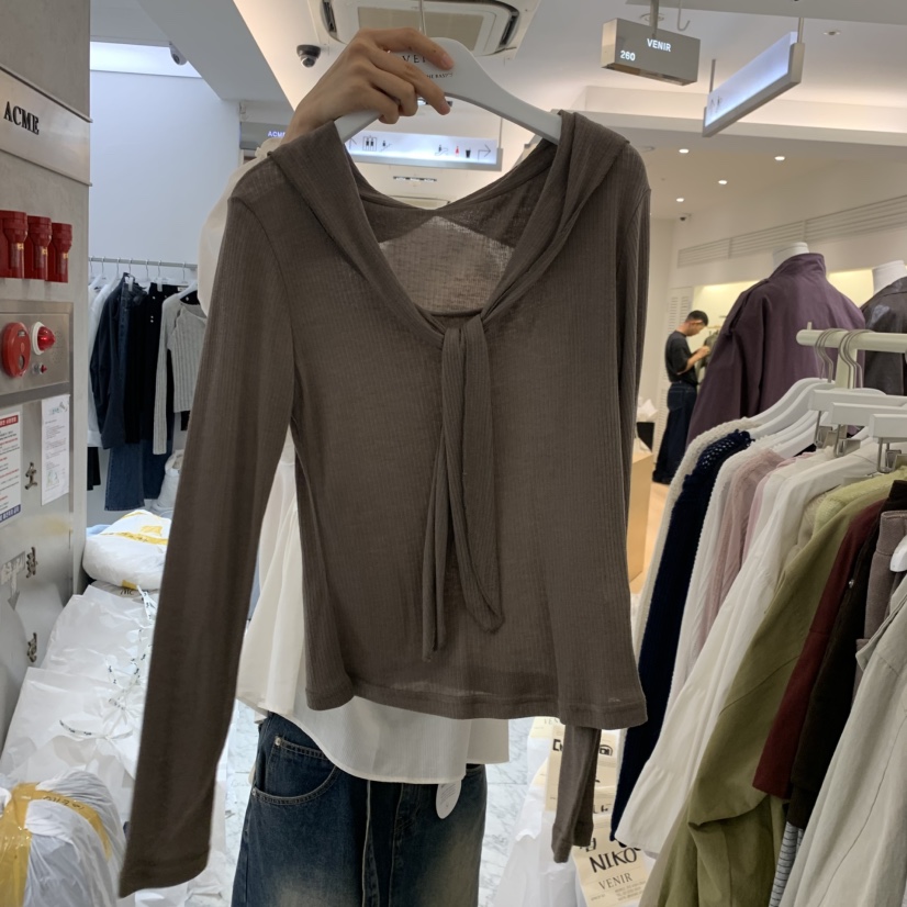 VENIR-A東大門代購女裝新品休閑推薦熱賣人氣時尚長袖T恤VENIR-A長袖T恤圖色3