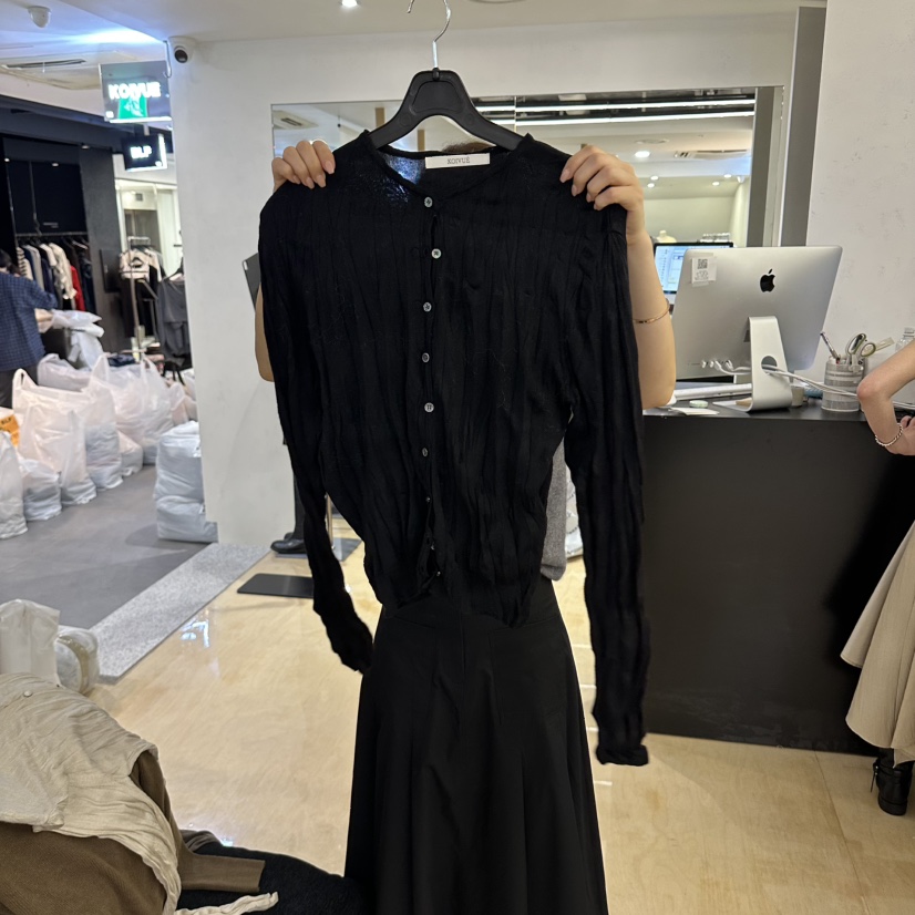 KOIVUE東大門代購女士新品推薦時尚人氣休閑熱賣真品長袖T恤KOIVUE長袖T恤圖色3黑色