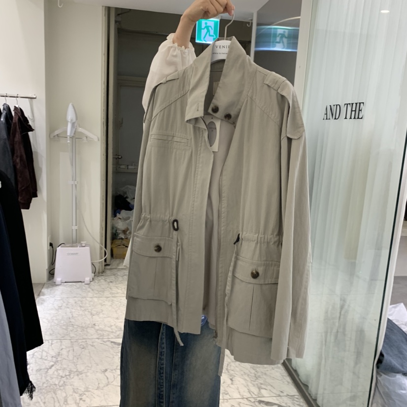 VENIR-A東大門實拍女裝新款時尚人氣真品推薦熱賣休閑夾克VENIR-A夾克圖色1淺卡其