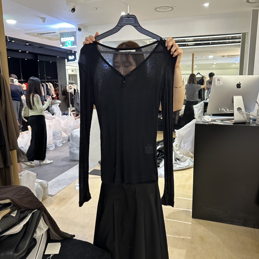 KOIVUE東大門直郵女裝新品時尚熱賣休閑人氣真品推薦長袖T恤KOIVUE長袖T恤圖色3黑色