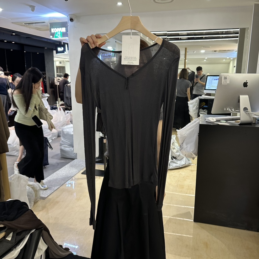 KOIVUE東大門直郵女裝新品時尚熱賣休閑人氣真品推薦長袖T恤KOIVUE長袖T恤圖色4墨色