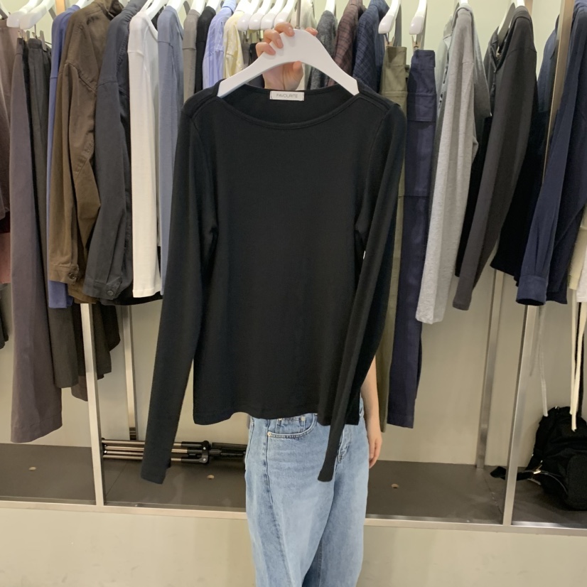 FAVE/FAVOURITE東大門代購女裝新品推薦真品長袖T恤莫代爾FAVE/FAVOURITE長袖T恤圖色4