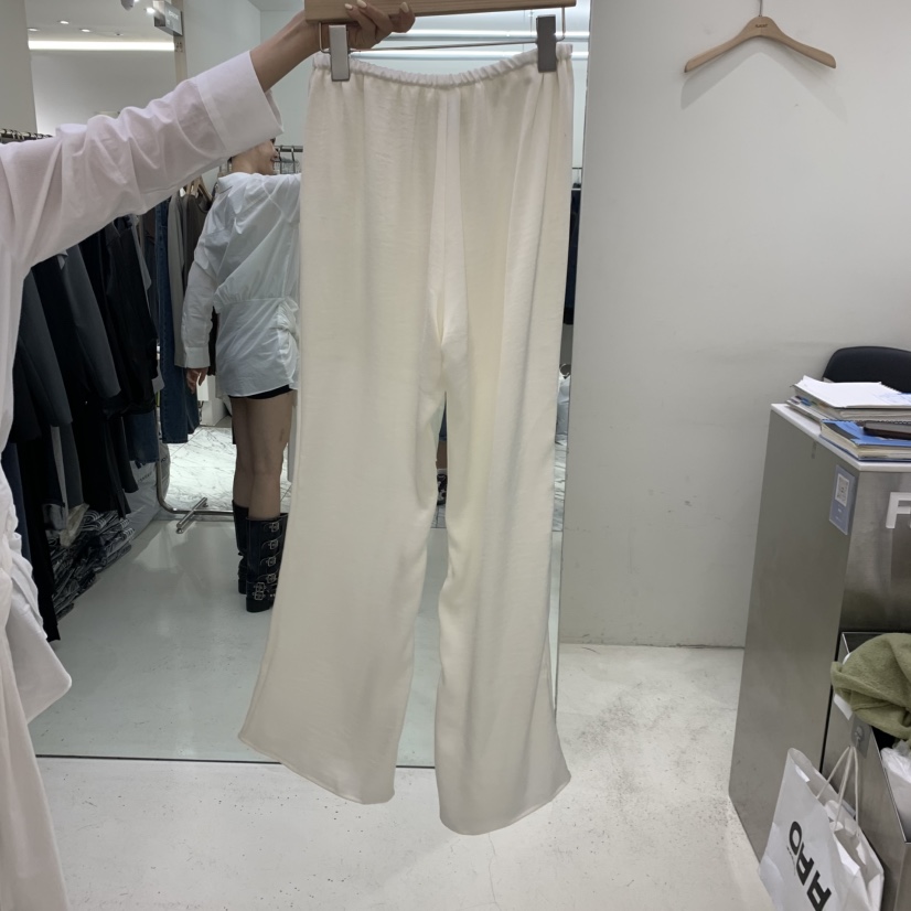FLAUNT東大門實拍女士新品熱賣推薦人氣真品休閑休閑褲緞FLAUNT休閑褲