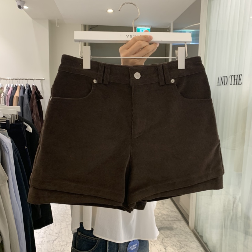 VENIR-A韓國直郵女士新品真品熱賣推薦休閑人氣時尚短褲VENIR-A短褲圖色3棕色