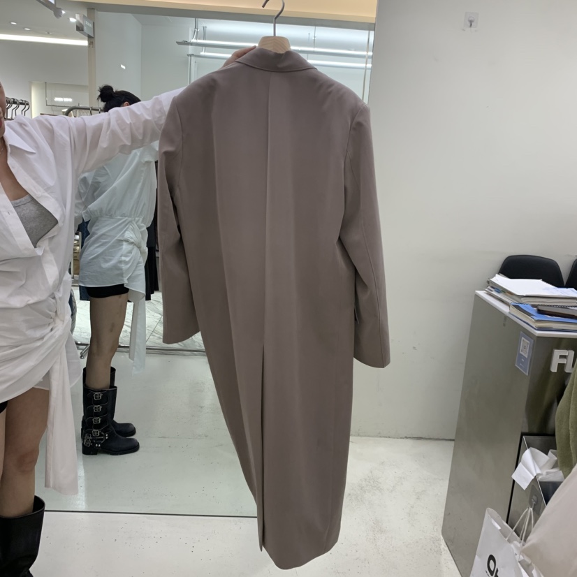 FLAUNT東大門實拍女裝新款推薦時尚人氣休閑真品長款風衣FLAUNT長款風衣
