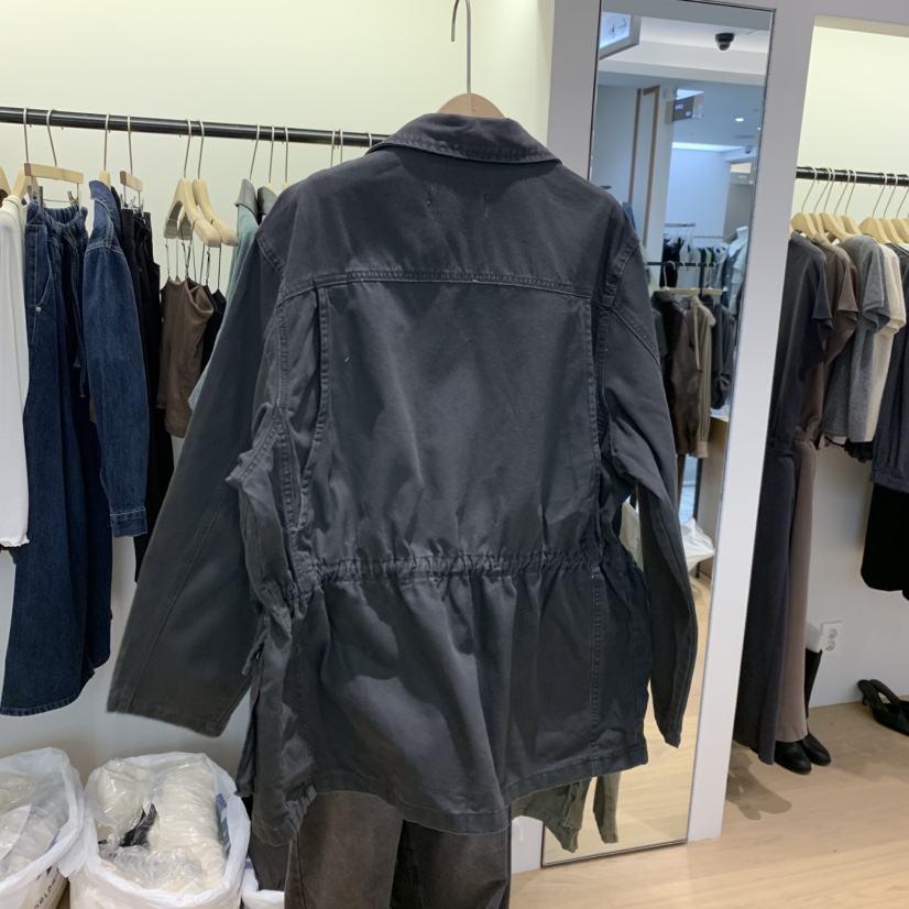 W AND J韓國直郵女士新品休閑熱賣時尚人氣真品夾克染色W AND J夾克