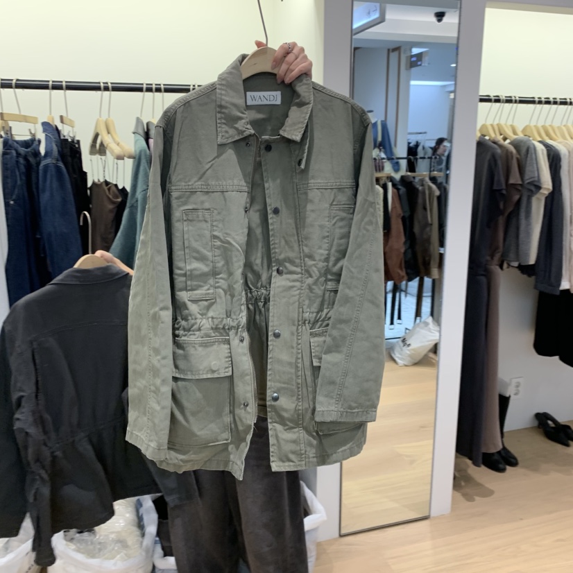 W AND J韓國直郵女士新品休閑熱賣時尚人氣真品夾克染色W AND J夾克圖色2