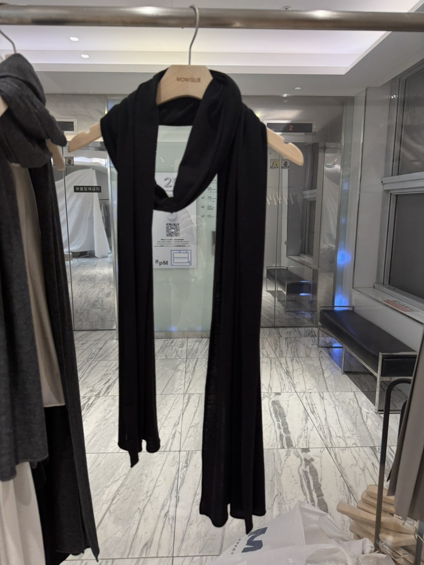 MONIQUE東大門直郵女士新品真品時尚人氣圍巾披肩羊毛圍巾MONIQUE圍巾/披肩圖色3黑